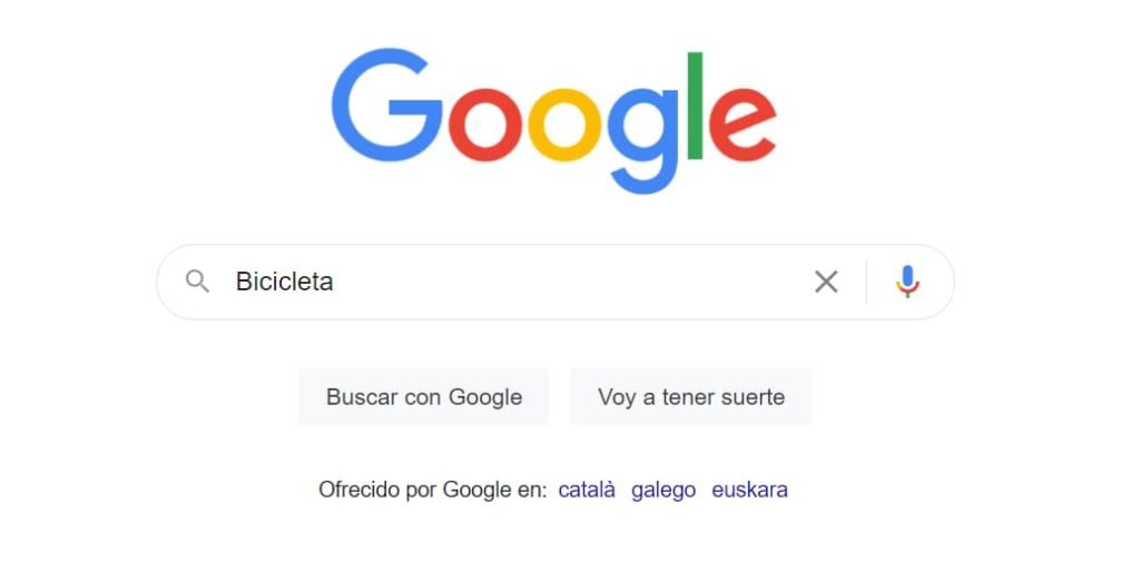 google búsqueda bici